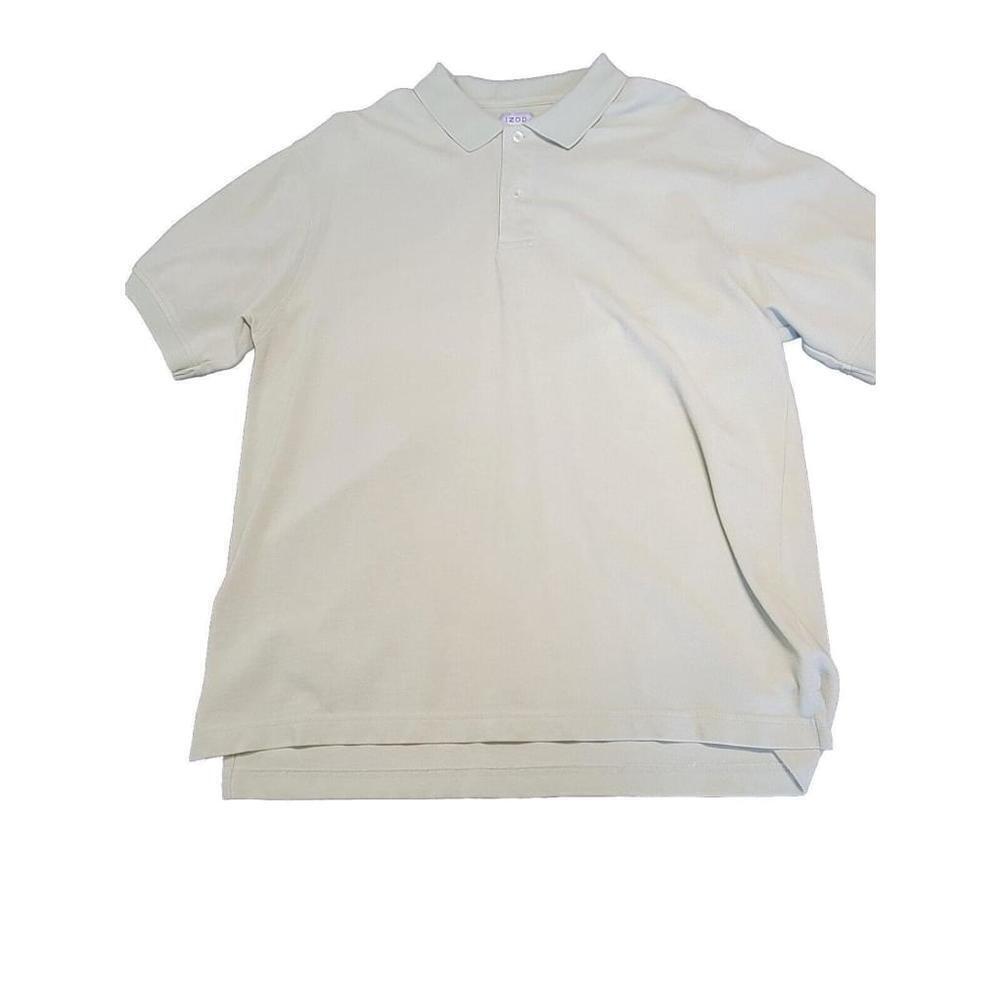 Izod Men's Short Sleeve Lt Lime Polo Shirt 100% Pima Cotton L